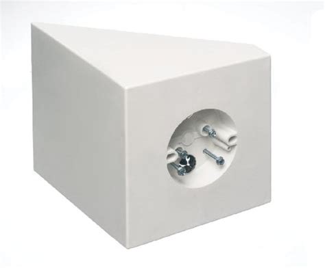 angle junction box for vaulted|Arlington FB450 Sloped Ceiling Mounting Box for Fan .